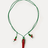 Chili Glass Pendant Necklace