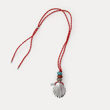 Anni Lu x MARKÉTT Shell Charm / Necklace - Silver / RED CRUSH